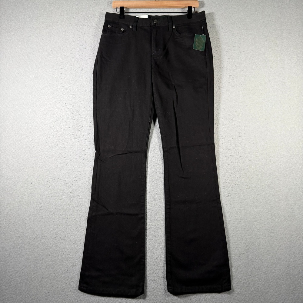 Lauren Ralph Lauren Manhattan Black Classic Bootcut Jeans Womens 6 NWT 32x32